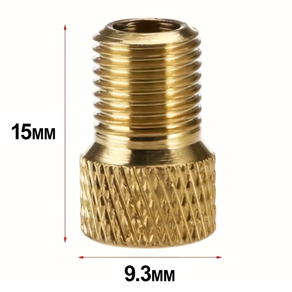 Brass Presta Valve Adapters – 5 Pk – Convert a Presta Valve to a Schrader Valve