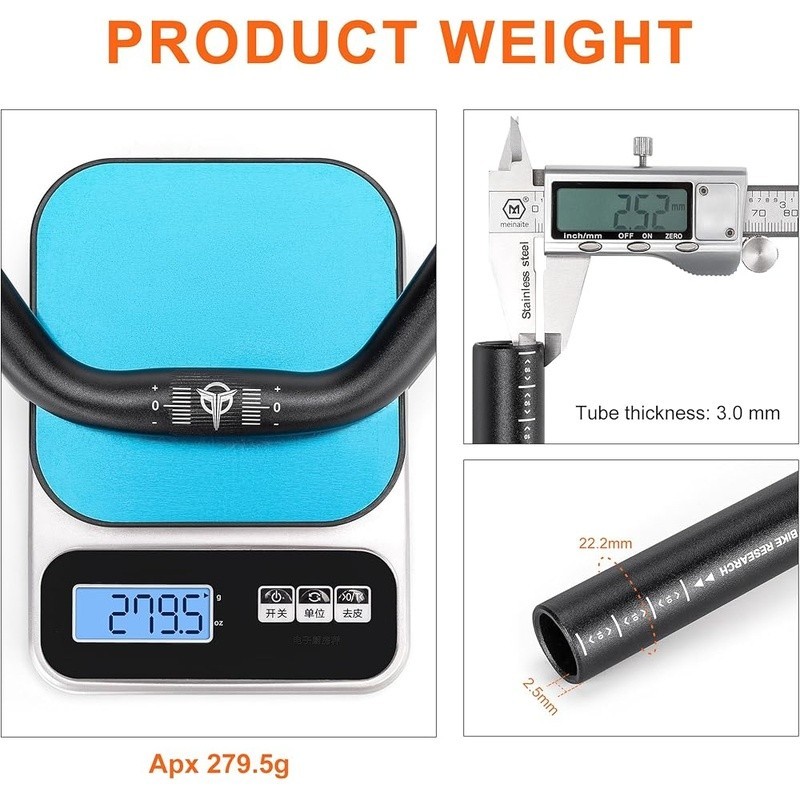 Modern Aluminum Mountain Bike Handlebars 620mm Wide Ergonomic Durable Design New