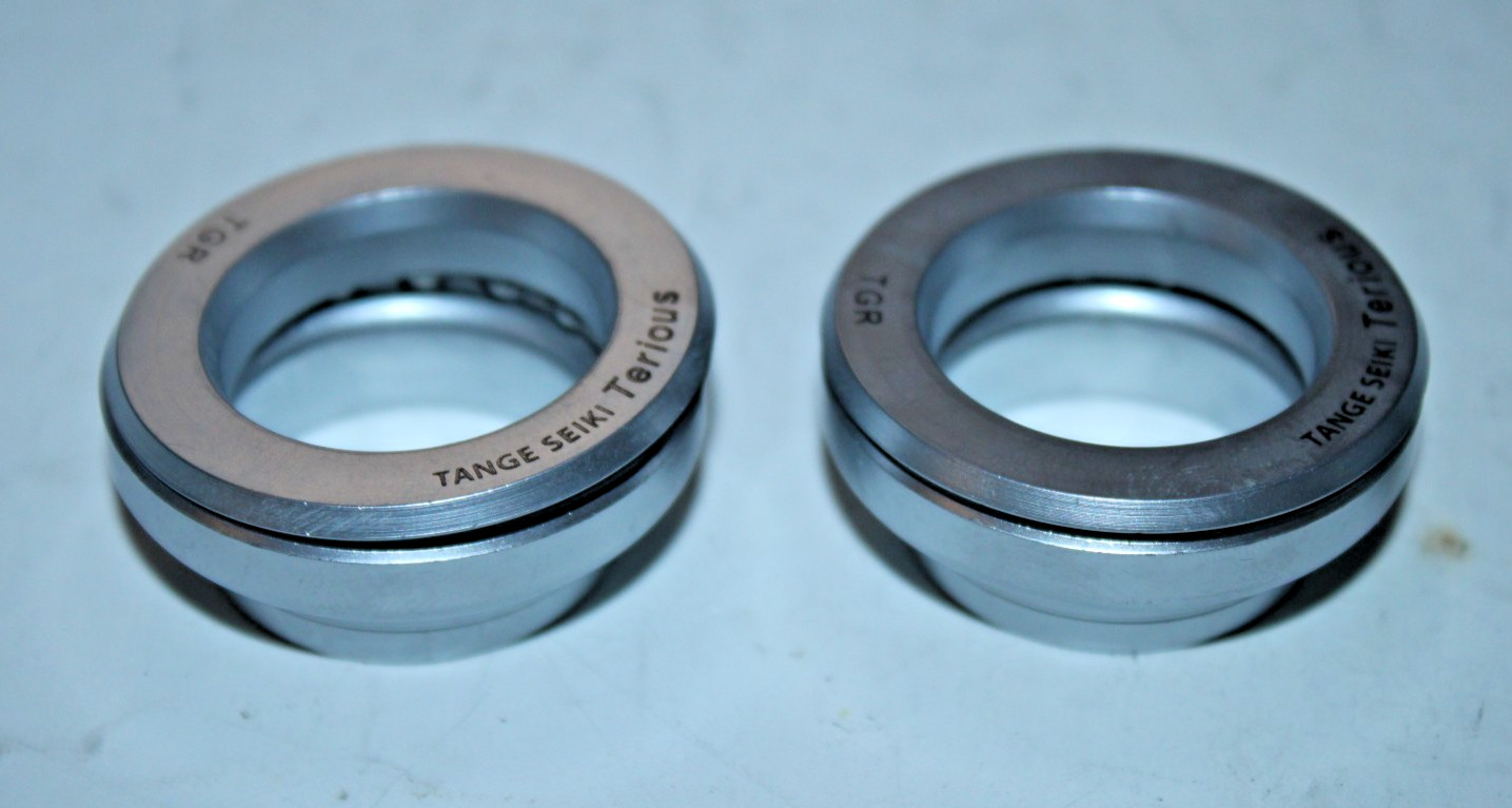 Tange Seiki Terious TGR Headset 1″ Threadless Semi-Intergrated Silver BMX MTB CX