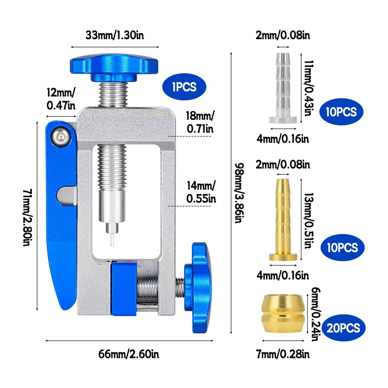 SYWAN Bike Hydraulic Brake Tool Kit, Hose Cutter 2 in Blue-1