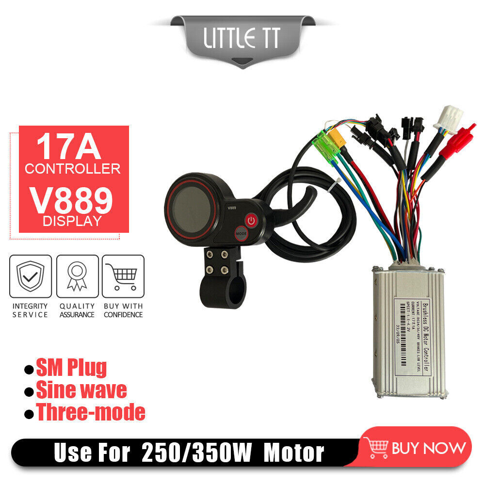 Ebike Electric Bicycle 17A 26A 30A 24V/36V/48V Controller for 250W-1000W Motor