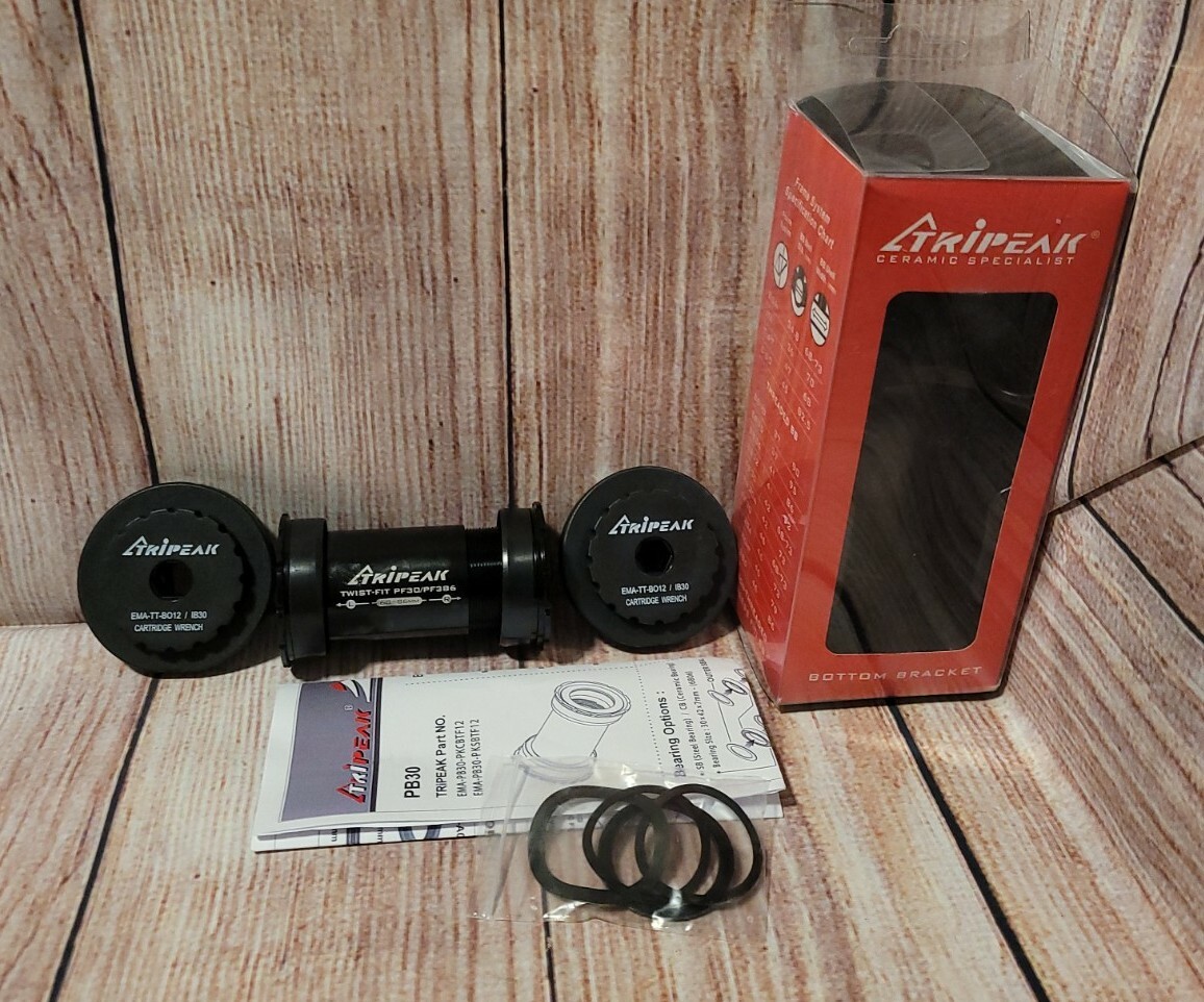TRIPEAK, Twist-Fit PF30/PF386, «RIGHT» 68-86mm. color BLACK «NEW»