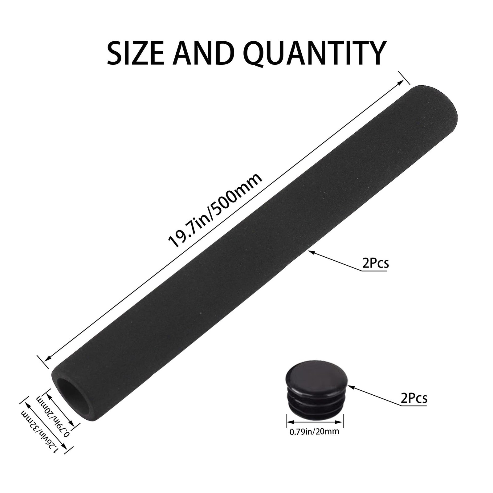 2Pcs Foam Tubing for Trekking Mountain Bike Road Bike Butterfly Handlebar fit…