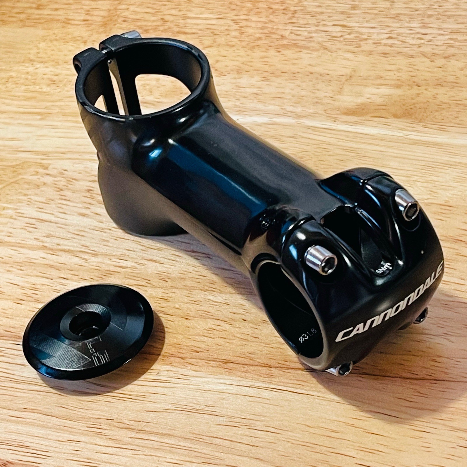 NOS Cannondale 1.5 Inch Threadless Stem 100mm 31.8 5 Degree + Alloy Top Cap
