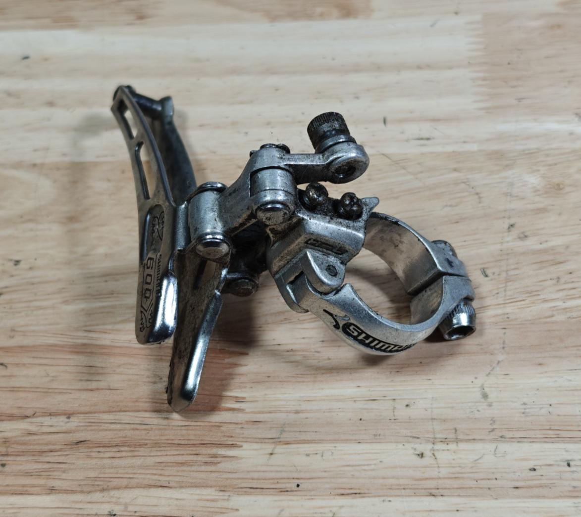 Vintage Shimano 600 Arabesque Front Derailleur 28.6 Clamp 2x Double