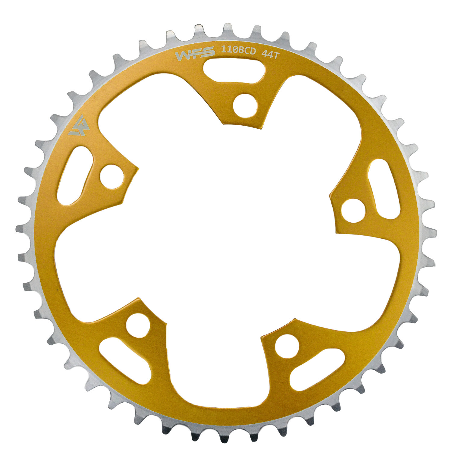 WFS Pulsar Chainring 44T 1/8″ 110mm Old School BMX Single Speed Fixie , Gold