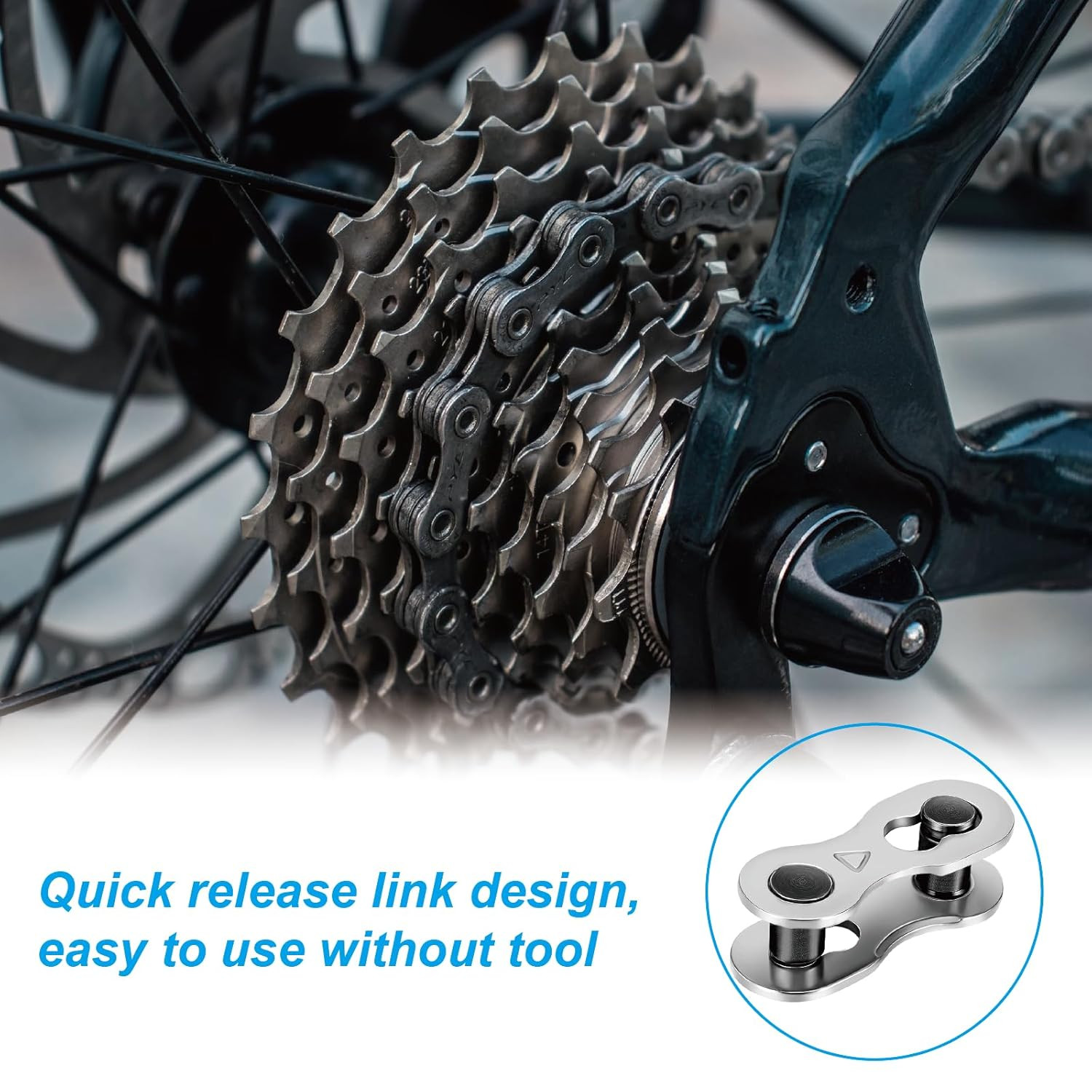 8 Pairs 6/7/8/9/10 Speed Bicycle Chain Connector Missing Link for MTB/Road/BM…
