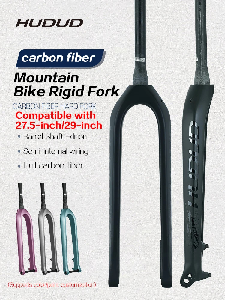 27.5/29 Inches Carbon MTB Fork Boost Thru Axle 15*110mm Tapered Internal Routing