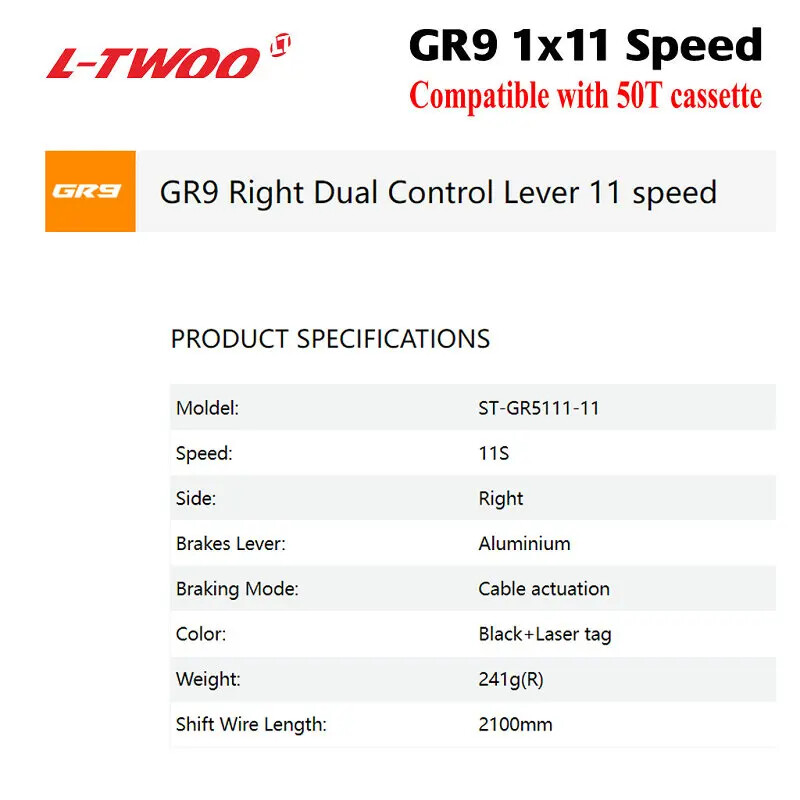 LTWOO GR9 1×11 Speed Gravel Cyclocross Bike Groupset Shifter Rear Derailleurs