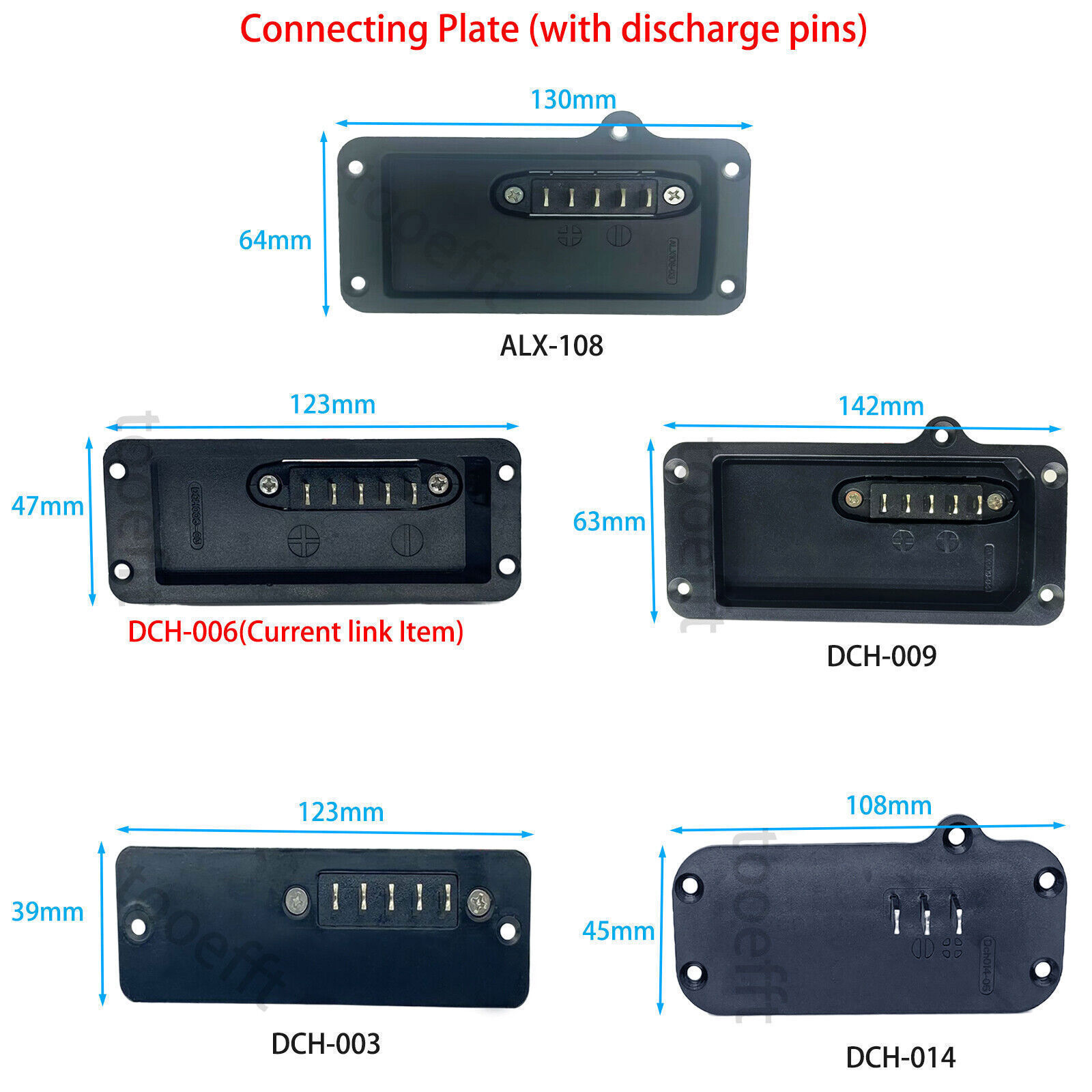 DCH-006 Battery Upper Cover Male Side Discharge Plate for Samebike LO26 20LVXD30