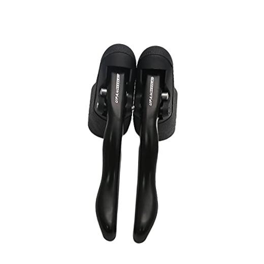 Road Bicycle Fixie Bike Drop Handlebar Brake Levers Set Time Trial Ergo Black