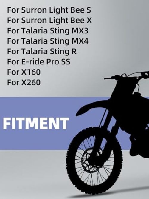 Front Number Plate for Electric Dirt Bike,Universal Plate 8.5″Lx 6.22″W Black