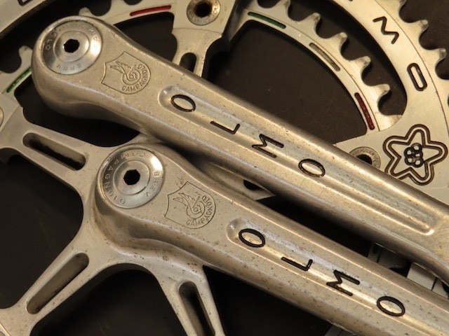 170mm x 144 bcd Campagnolo Super Record Olmo Pantograph Cranset 52/42 Italy 1982