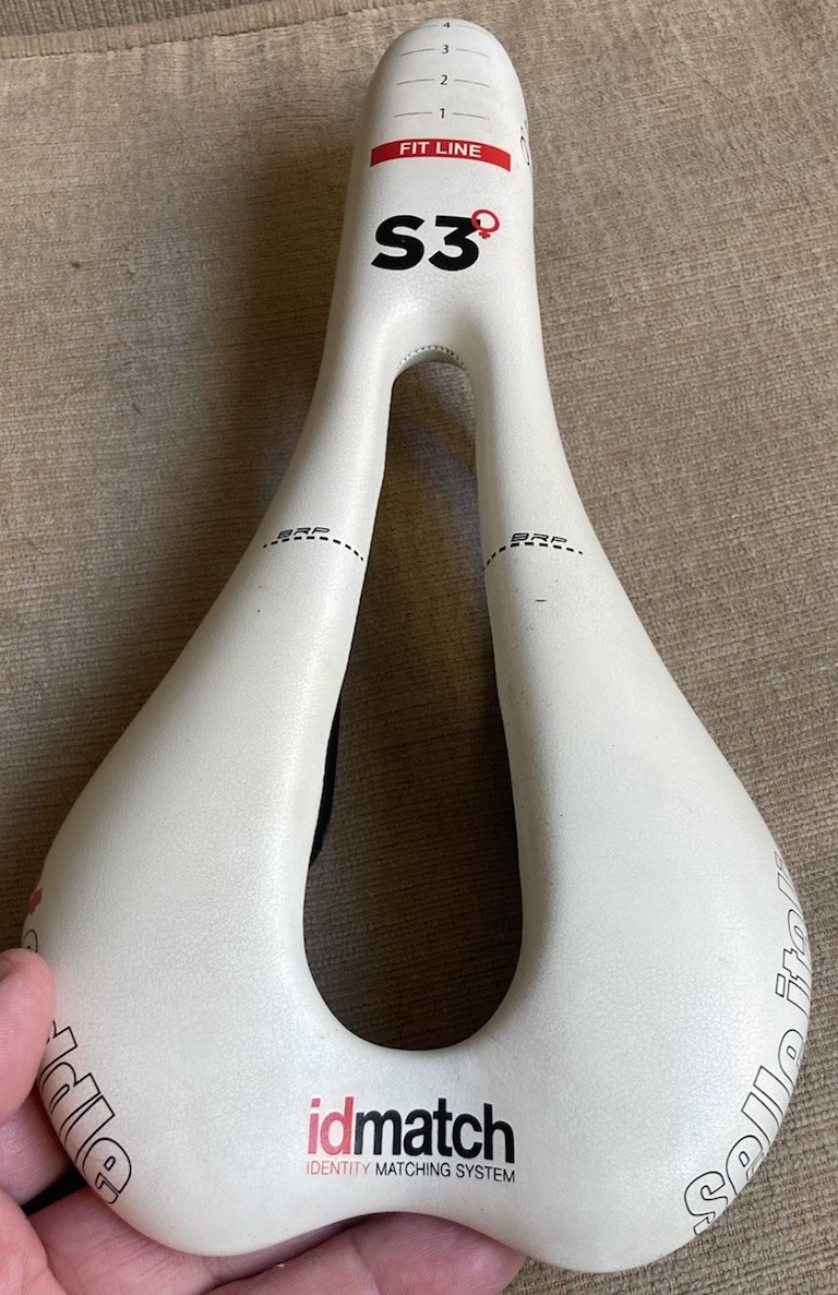 Selle Italia SLR S3 Manganese Railed Test Saddle White Bicycle Road Bike Seat
