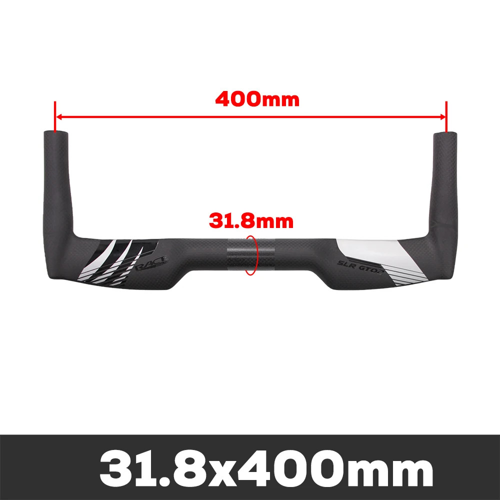 Full Carbon Road Bike TT Handlebar 0 Degree 380-460mm Width Triathlon Handlebar