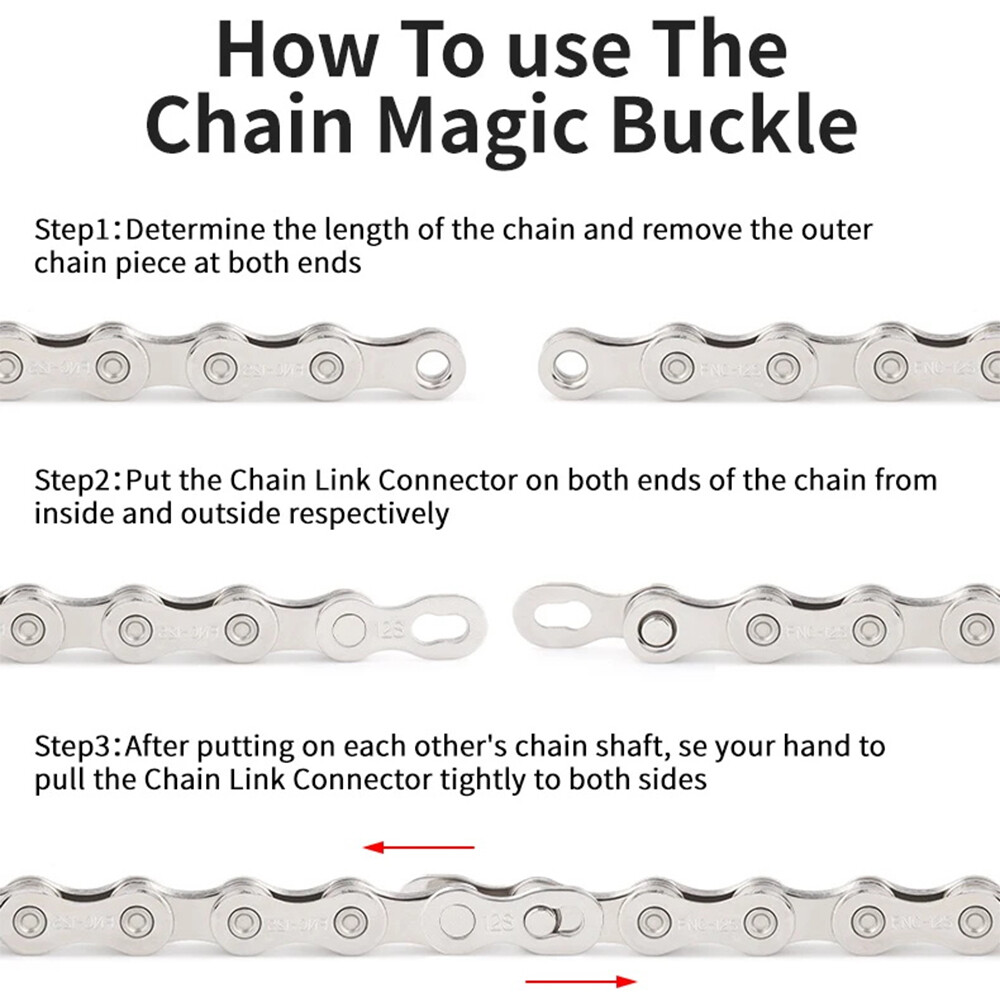 MUQZI 6/7/8/9/10/11/12 Speed Silver Steel MTB Road Bicycle Chain Shifter Chain