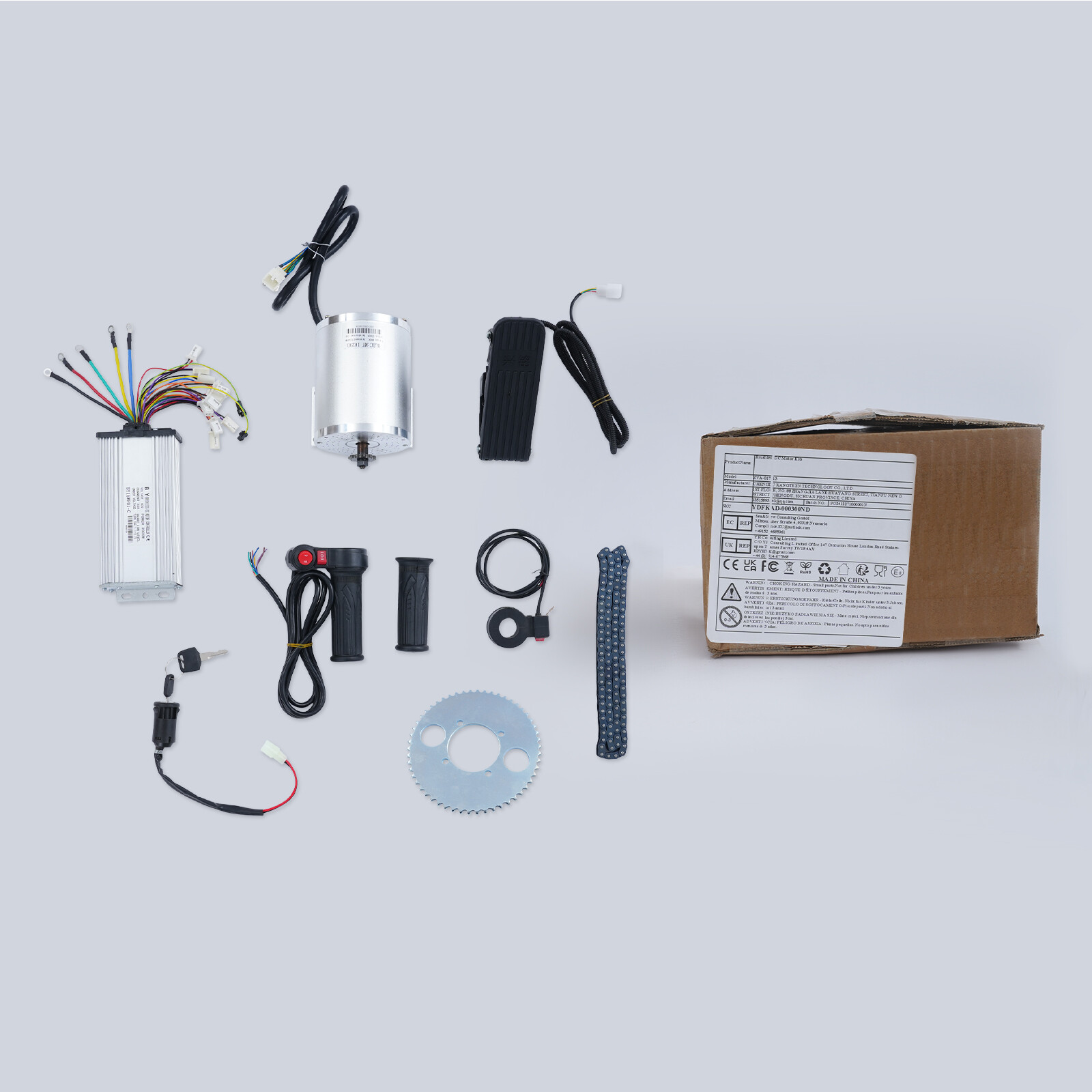 2000W 60V Electric Brushless DC Motor W/ Controller Kit Scooter Go-kart Tricycle