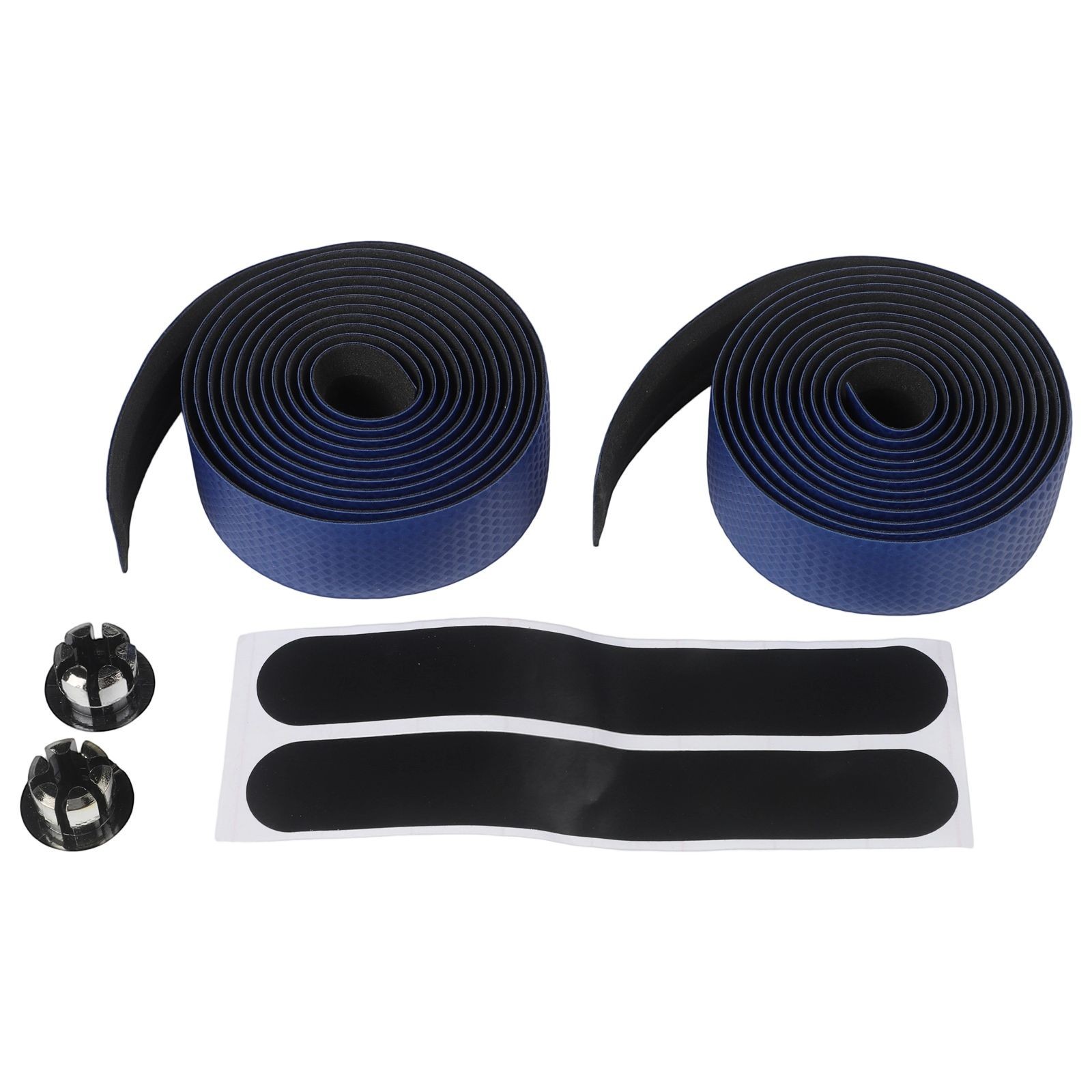 Carbon Fiber PU Leather Bike Handlebar Tape ?C Anti Slip Strap Belt Set