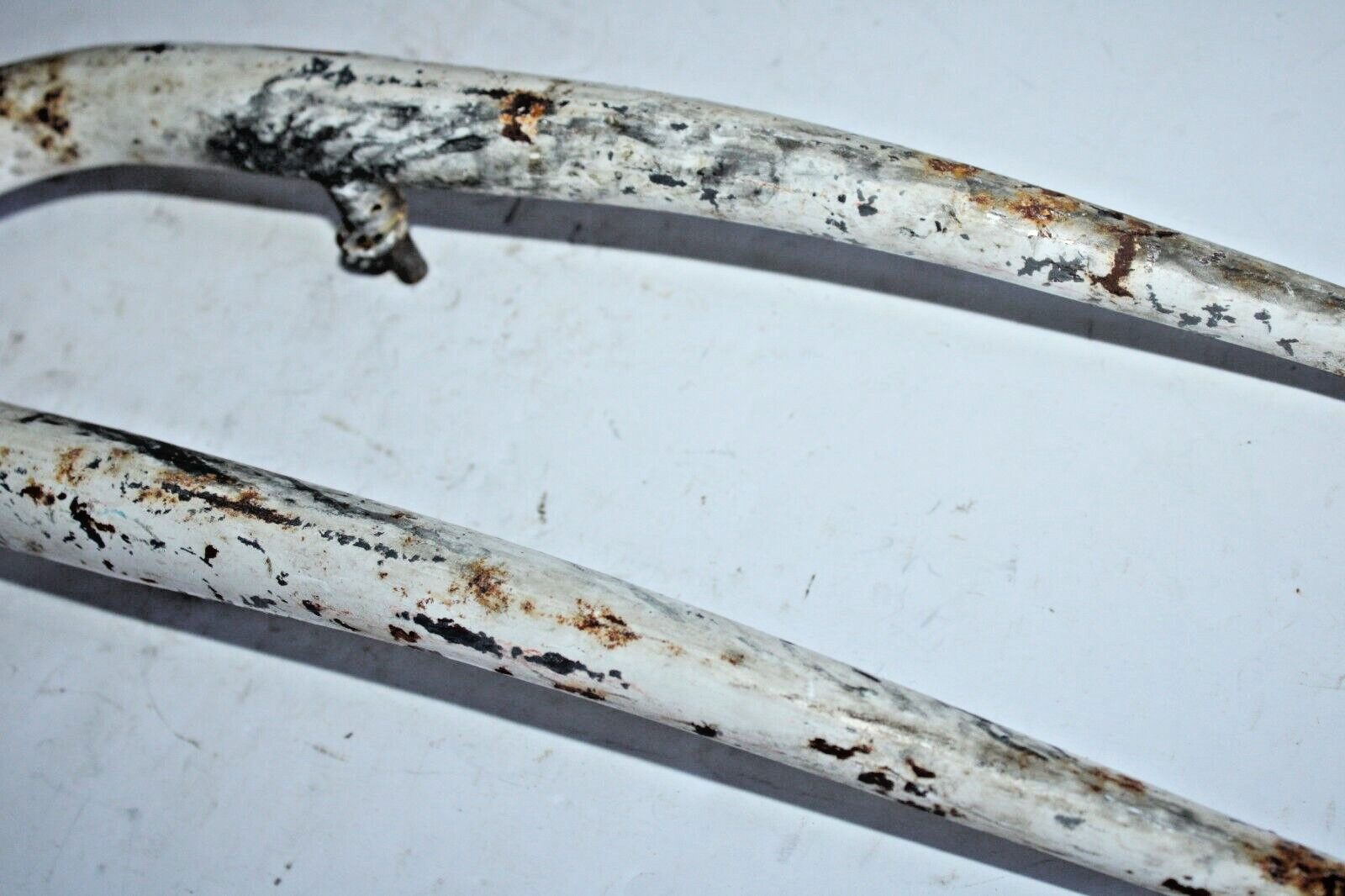 Vintage GT Rigid MTB Bike Fork 26″ 1″ Threaded 140mm WHT Steel Canti USA Shipper