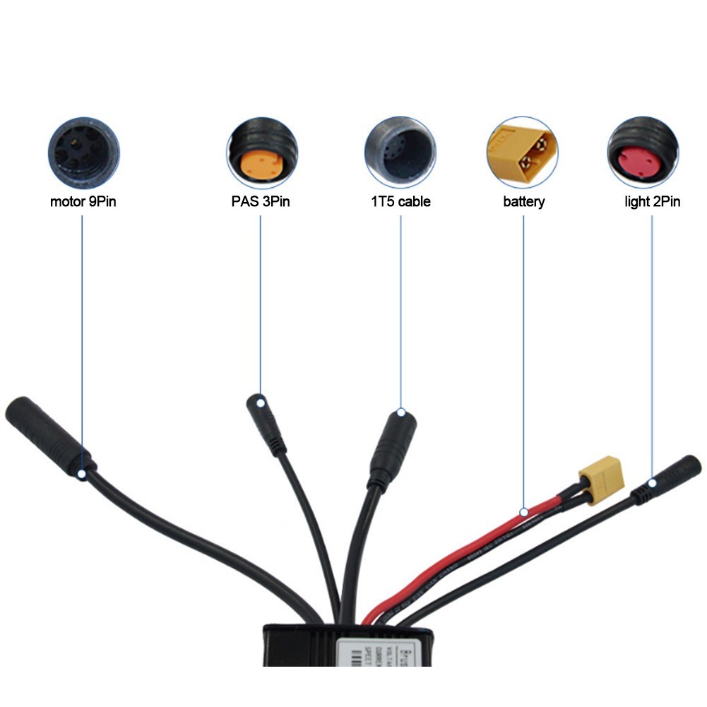 Controller Set for Electric Bikes with LCD Display and Waterproof Design