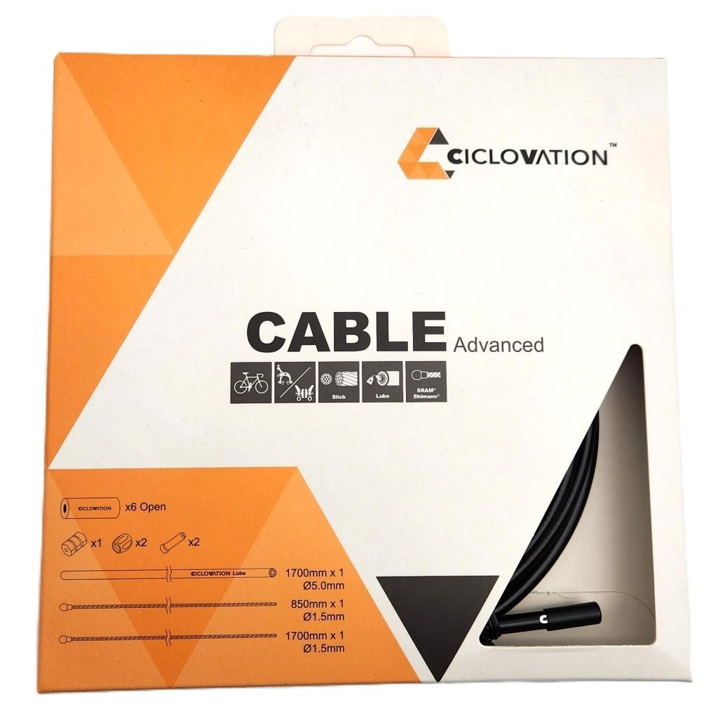 Ciclovation Advanced Road Brake Cable &Housing Set Black fits SRAM Shimano