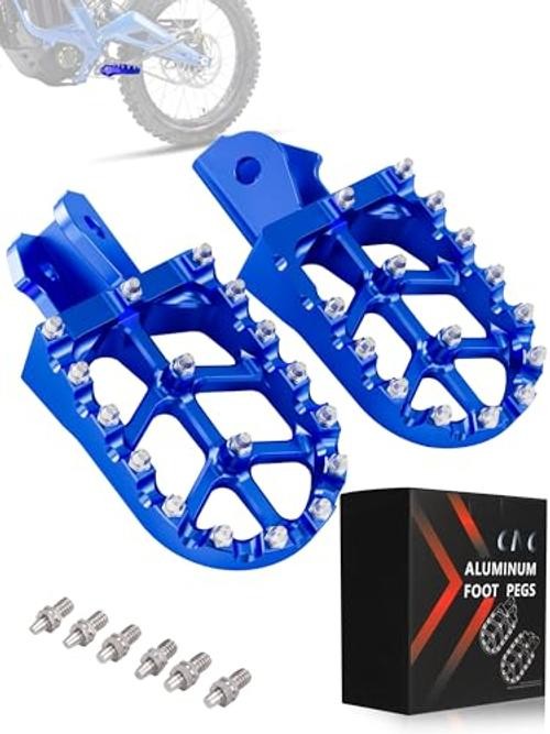 Dirt Bike Foot Pegs,7075 Aluminum CNC Pedals Rests for Surron Light Bee X blue