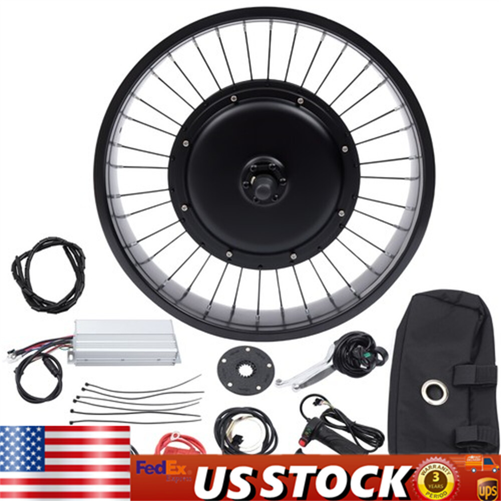 20″ 48V 1000W Electric Bicycle Hub Motor E-Bike Conversion Kit Front Wheel 20×4″