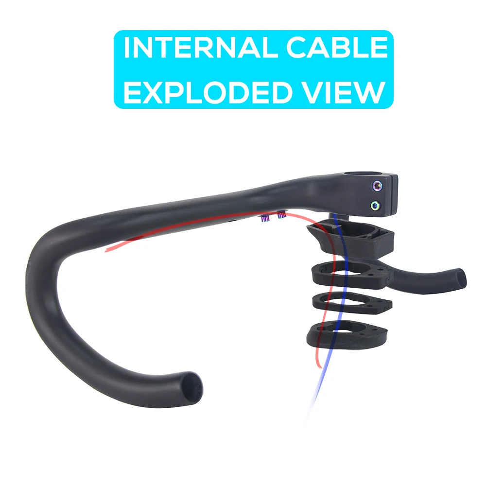 Carbon Bike Internal Wiring Integrated Drop Bar for 28.6mm Fork Tube with Spacer