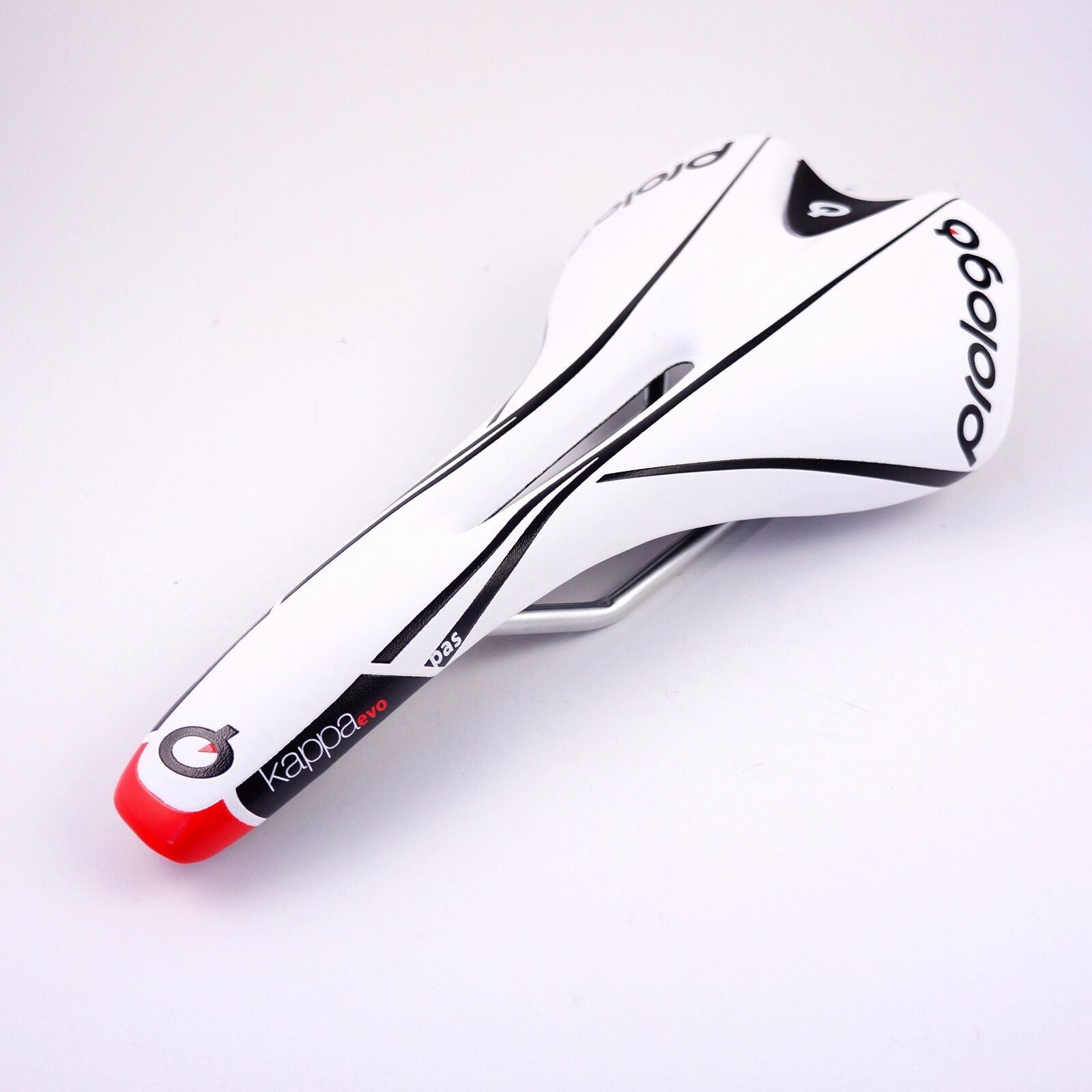 Prologo Kappa EVO Pas T2.0 Rail Bicycle Saddle – Black/Black&White/White&Black s