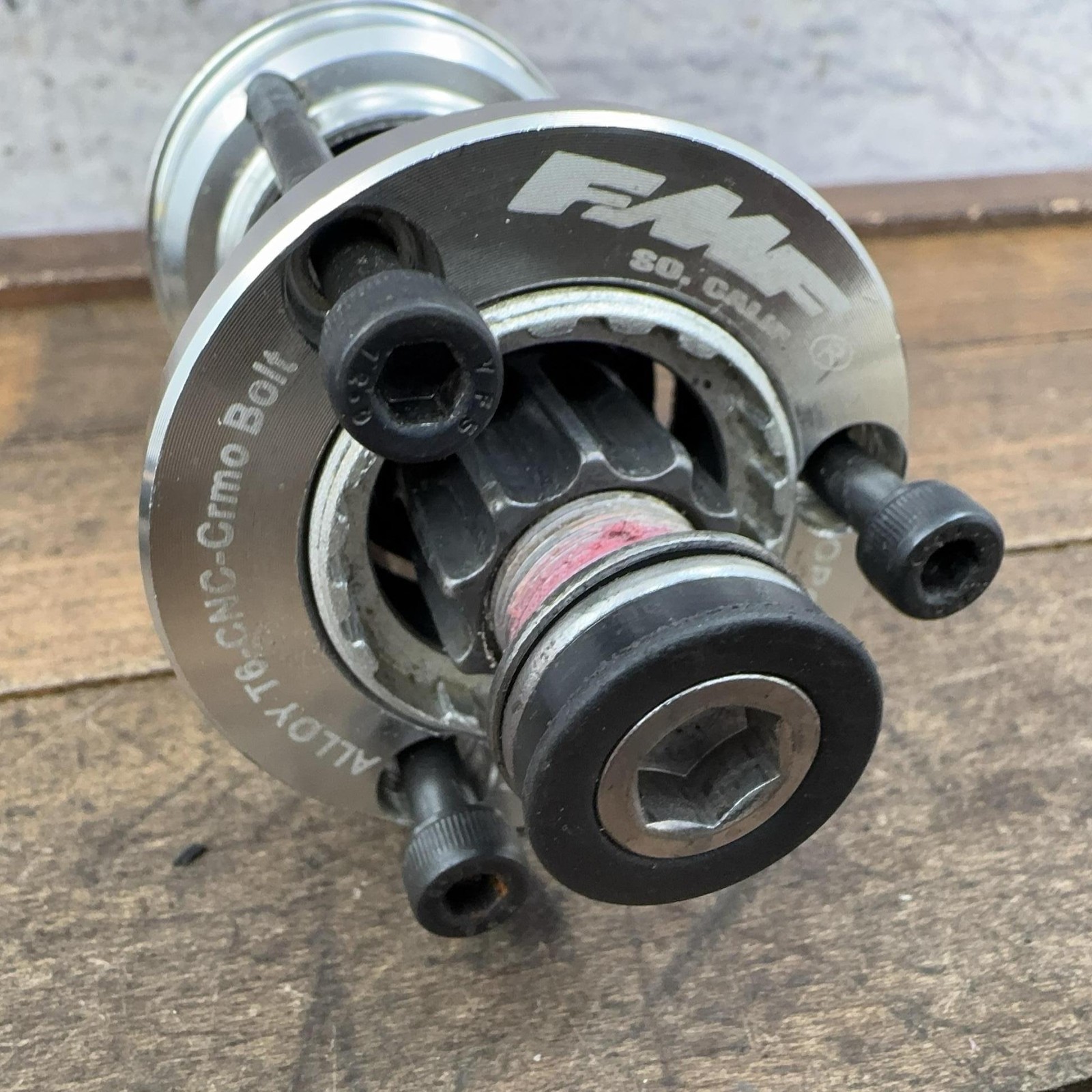 Vintage FMF BMX Crankset 175mm 110 BCD Splined Forged Arms Bottom Bracket Thread