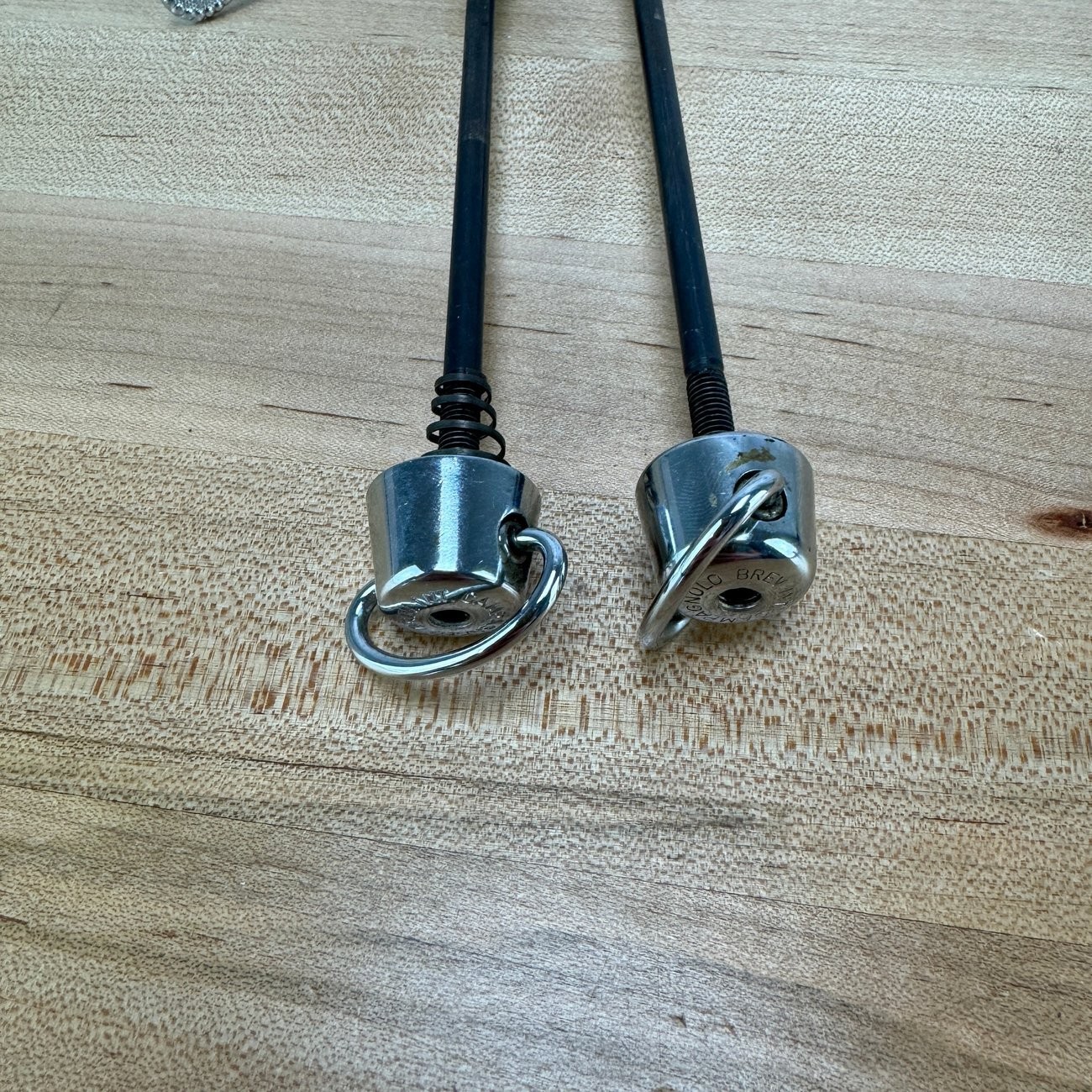Light Use! Campagnolo Brev Front and Rear 100/130mm Quick Release Skewers