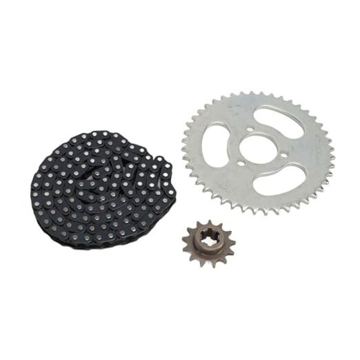 T8F 13T Front Sprocket Chain Kit,T8F Drive Sprocket Cog Gear Chain 116 Links