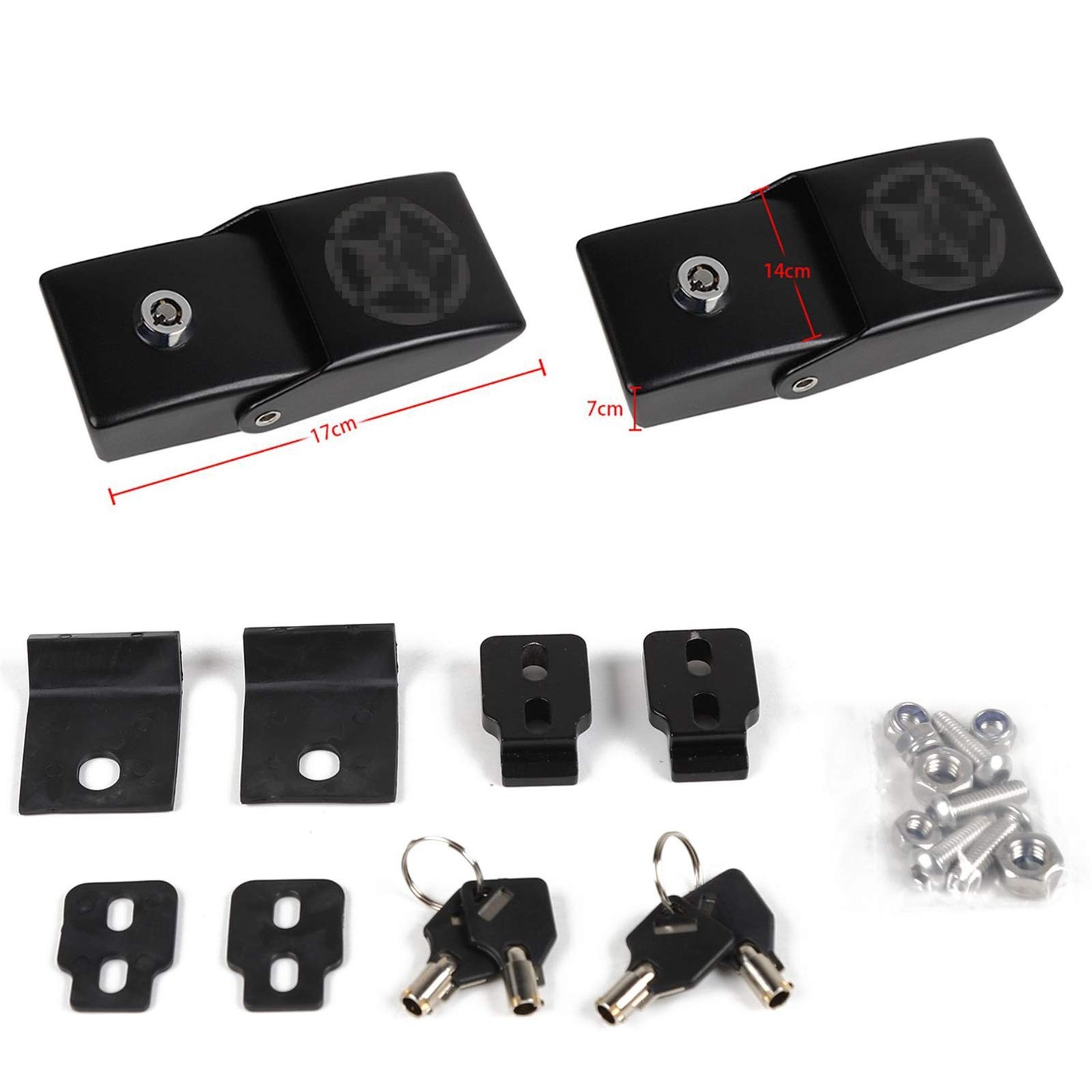 JeCar Hood Latches Locking Hood Catch Kit Aluminum Alloy Hood Locks Compatibl…
