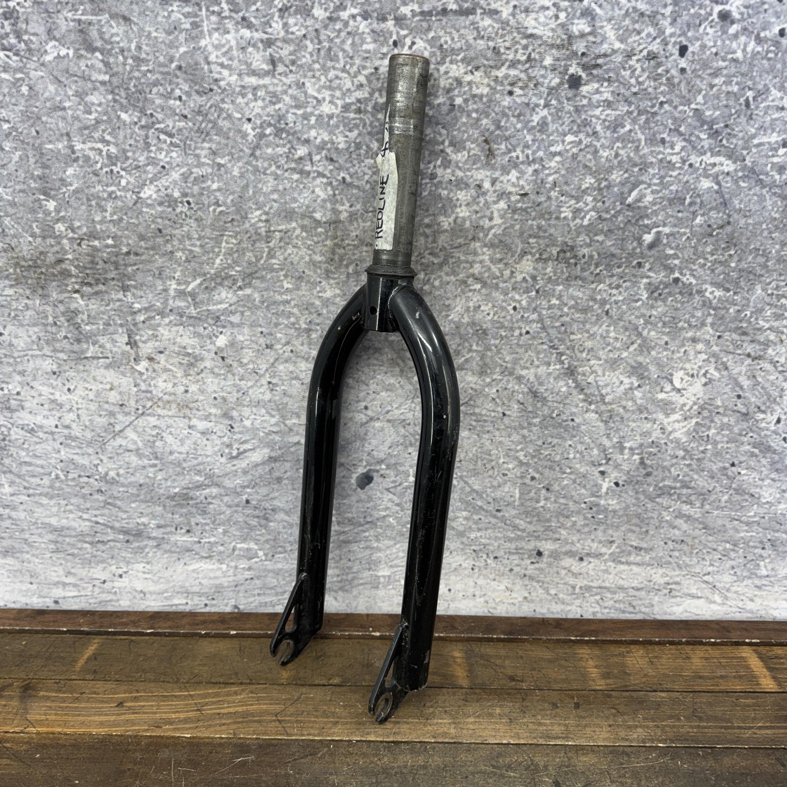 RedLine BMX Fork 20in x 1 1/8 Threadless Black Steel Race Bike