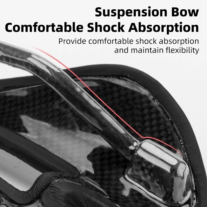 ROCKBROS Bicycle Carbon Fiber Saddle Hollow Breathable Ultralight Cycling Seats