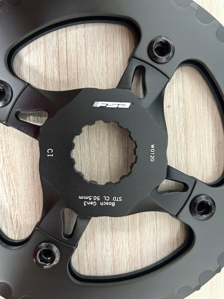 Bosch Gen3 Chainring 38T 50.5mm Chainline E-Bike – FSA Steel / Alu