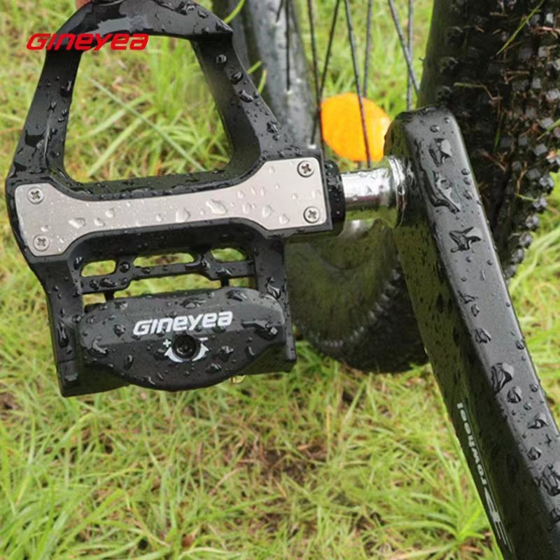 Road Bike Self-Locking Bearing+DU Pedals, Clipless Pedals with Cleat For SPD-SL