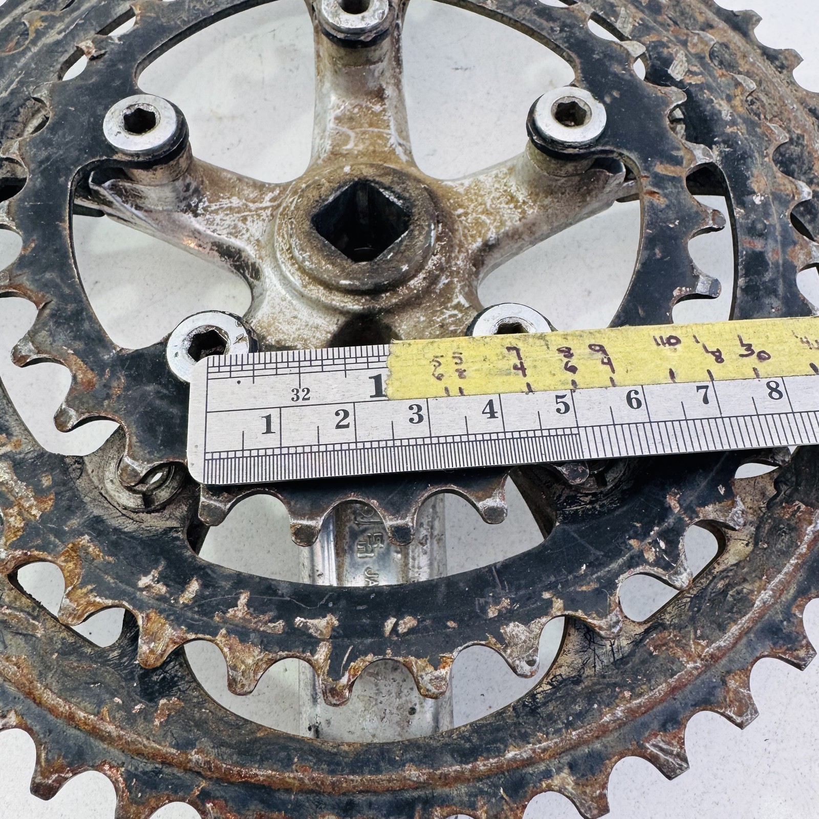 Vintage Sakae SX Triple Crankset 175mm 48/36/28T 110 BCD Silver MTB Bike A36