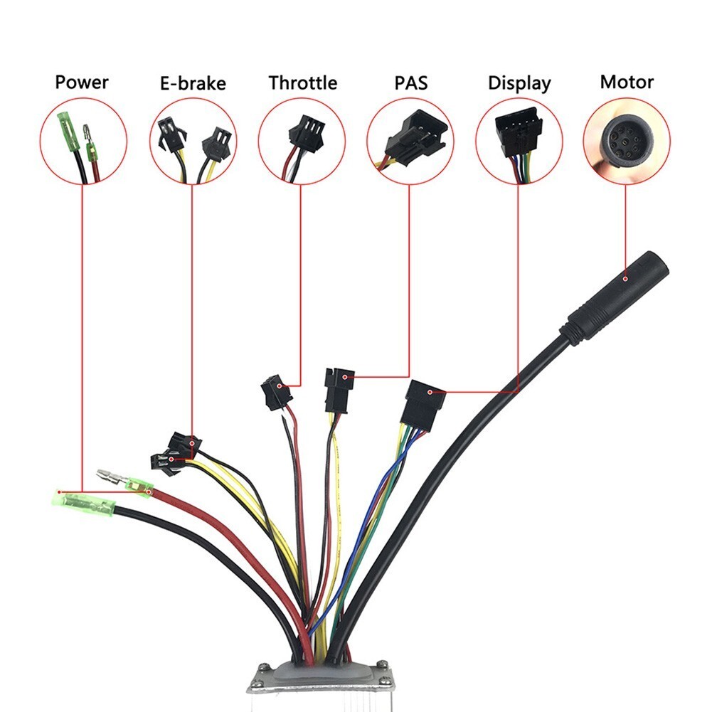 36V,48V 22A E-Bike Controller 9-Pin Waterproof Plug Brushless For SW900 Display~