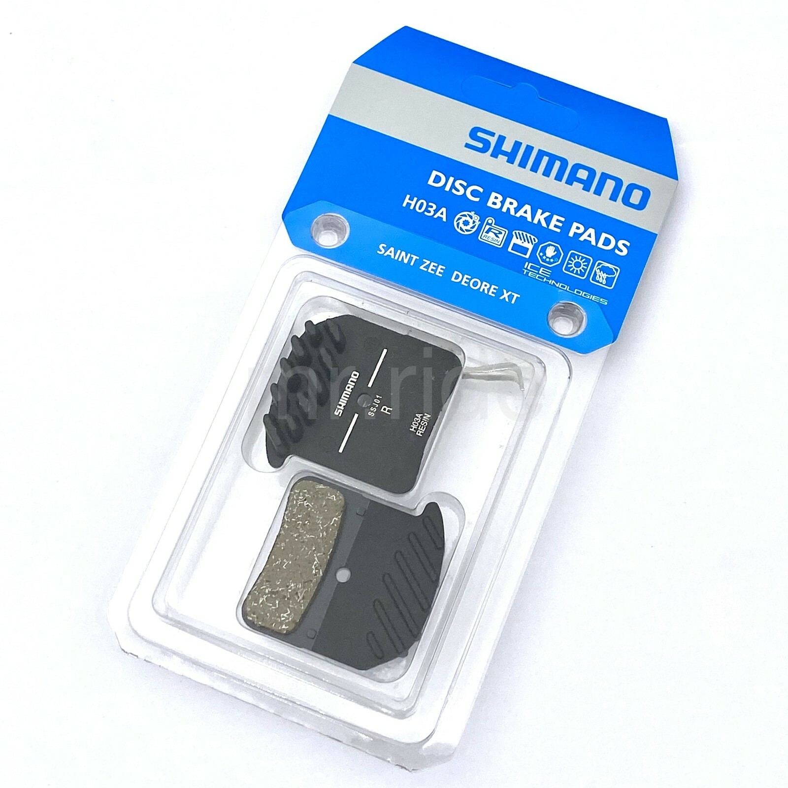 Shimano H03A Resin Disc Brake Pad +Ice-Tech Fin for XT BR-M8020/Saint M820,Zee
