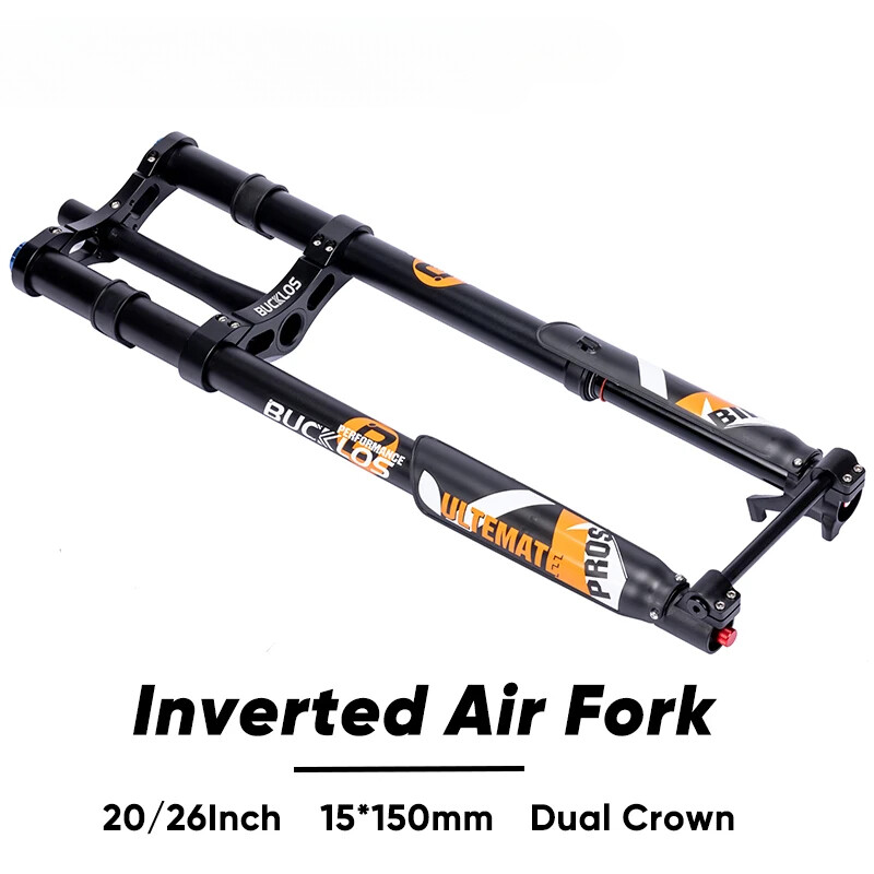 15*150mm Inverted Air Suspension Fork 20/26Inch E-bike Fat Fork Travel 180mm