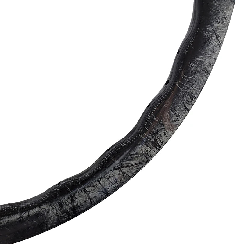 700c Carbon Wave Rims for Road Bicycle 40/45mm Deep Tubeless Glossy 24 Holes