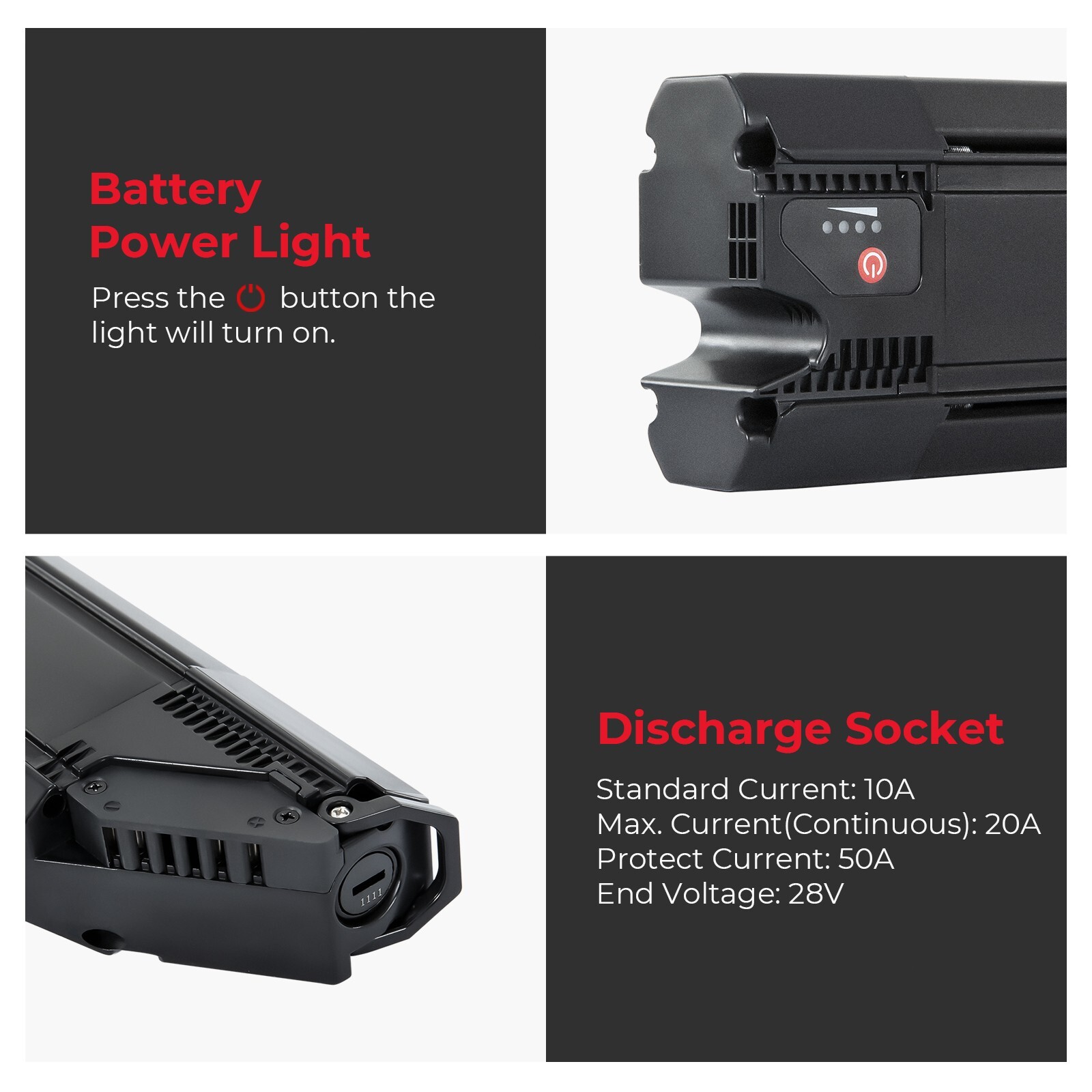 SONDORS Ebike Battery 36V 10.5Ah for Steps and Smart Step from 2019-2023 Costco