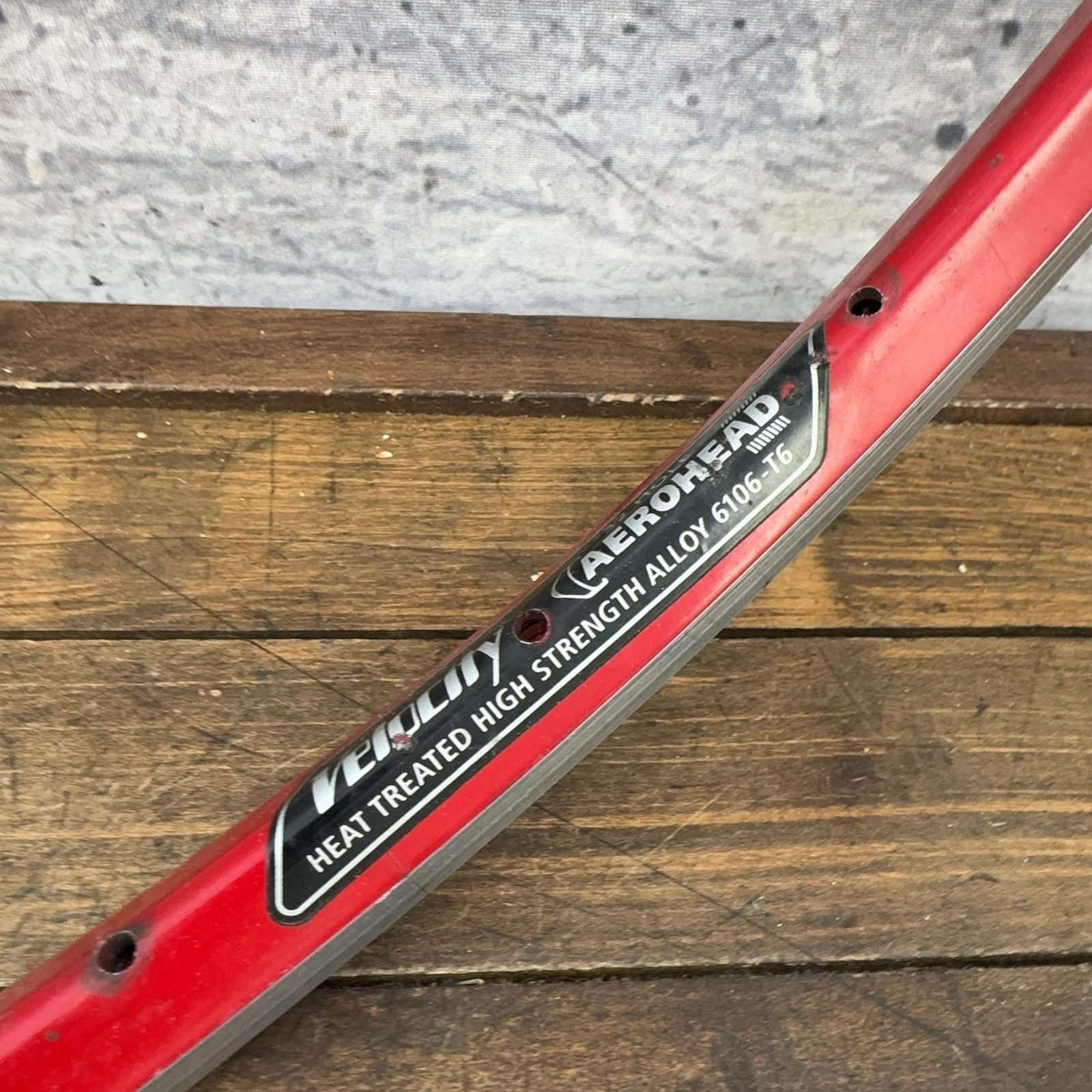 Velocity Aerohead 700c Rim 32H Red Clincher Road Alloy Presta Australia Bike