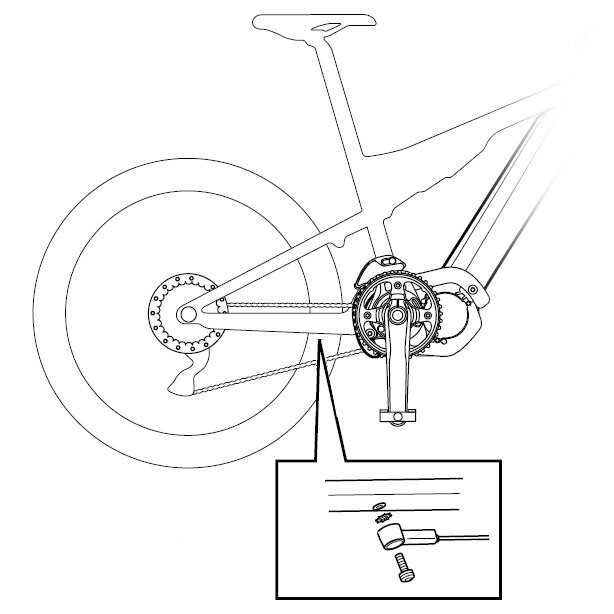 Shimano STEPS SM-DUE10 Speed Sensor Unit with 340mm E-Tube Wire