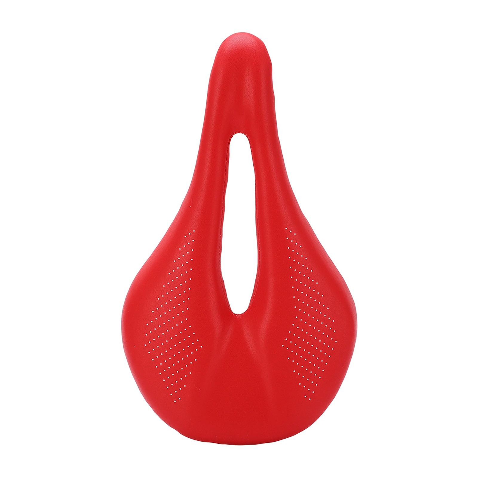 White Saddle Replacement Comfortable Hollow 3K Carbon Fiber + Leather