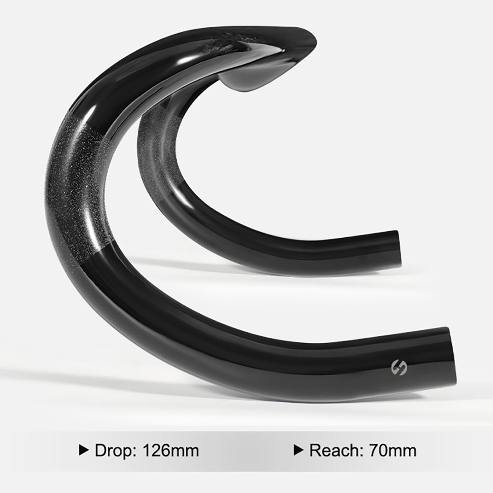 8K Carbon Fiber Gravel Handlebar Racing Road Bike Bicycle Handle Drop Bar 31.8mm