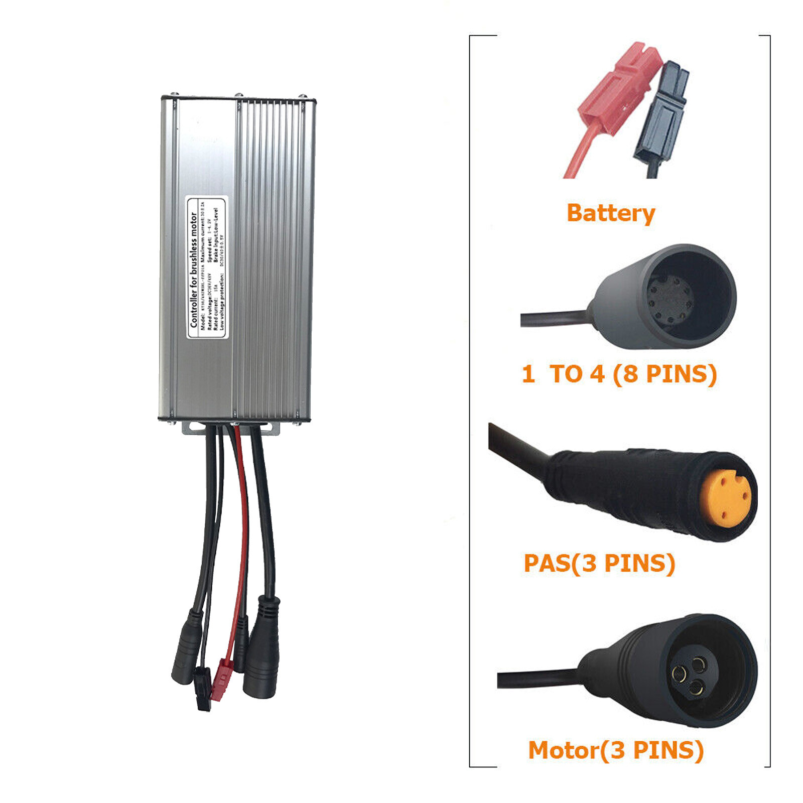 30A 36V 48V KT Waterproof Controller For 1000W 1500W E-bike Brushless Motor