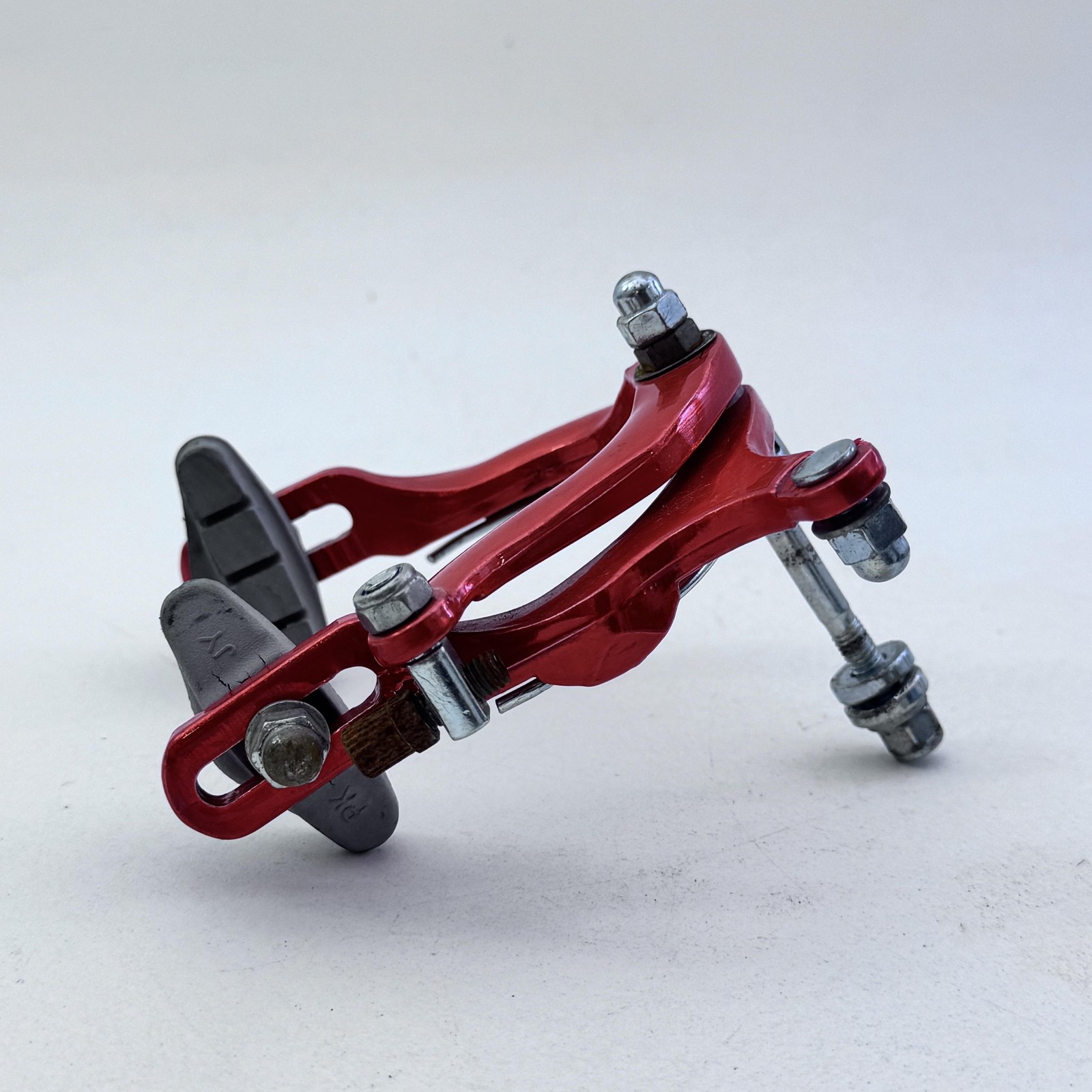 Peak Front Brake Caliper Side Pull Orange Alloy Single Pivot BMX Road A20