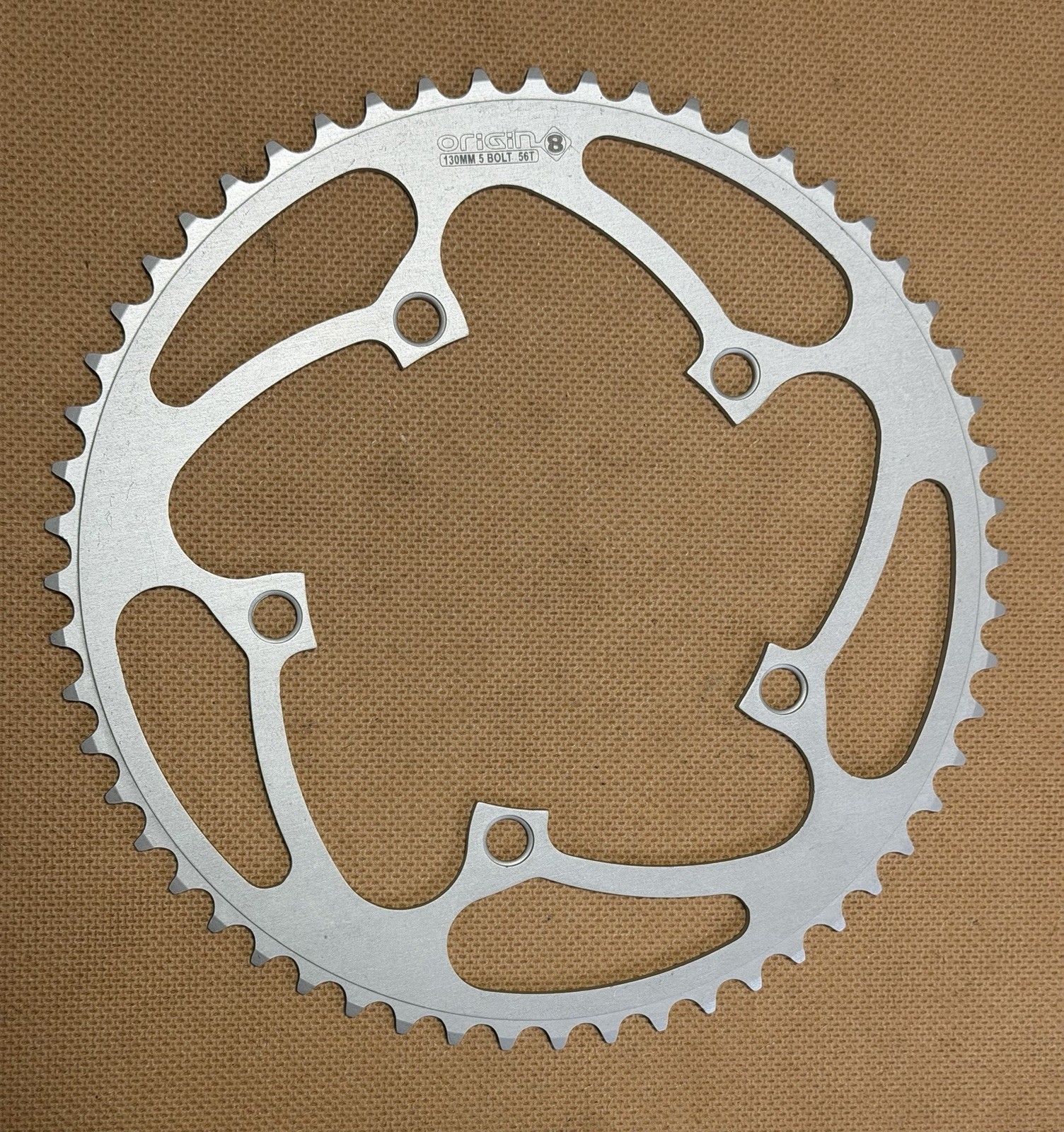 Origin8 Alloy Blade 56T Chainring – 130 BCD – 5 Bolt (New Old Stock)